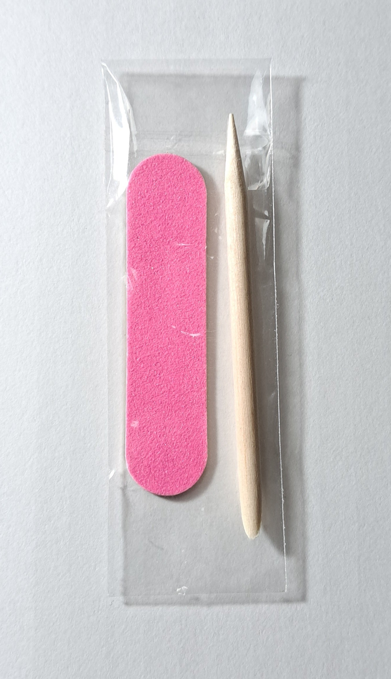 Mini Nail File and Orangewood Stick Set